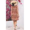 imageDisamer Sun Dresses for Women 2025 Vacation Pleated Summer Dress Trendy Spring Beach Coverups Sleeveless Tank Tshirt SundressStriped Orange