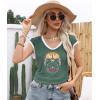 imageDisamer Womens Summer Tank Top 2025 Casual Loose Fit Basic Tees Cap Sleeve Shirts Short Sleeve Loose BlousesPrint Butterfly