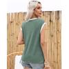 imageDisamer Womens Summer Tank Top 2025 Casual Loose Fit Basic Tees Cap Sleeve Shirts Short Sleeve Loose BlousesPrint Butterfly