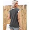 imageDisamer Womens Summer Tank Top 2025 Casual Loose Fit Basic Tees Cap Sleeve Shirts Short Sleeve Loose BlousesPrint Daisy