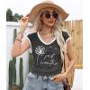 imageDisamer Womens Summer Tank Top 2025 Casual Loose Fit Basic Tees Cap Sleeve Shirts Short Sleeve Loose BlousesPrint Dandelion