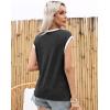 imageDisamer Womens Summer Tank Top 2025 Casual Loose Fit Basic Tees Cap Sleeve Shirts Short Sleeve Loose BlousesPrint Dandelion