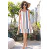 imageDisamer Womens Sundresses 2025 Vacation Beach Dresses Swimsuit Cover Ups Sleeveless Button Down Spring Sun Summer DressBlock Colorful