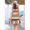 imageDisamer Womens Sundresses 2025 Vacation Beach Dresses Swimsuit Cover Ups Sleeveless Button Down Spring Sun Summer DressDye Vintage