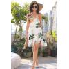 imageDisamer Womens Sundresses 2025 Vacation Beach Dresses Swimsuit Cover Ups Sleeveless Button Down Spring Sun Summer DressFloral Leaf
