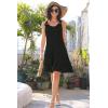 imageDisamer Womens Sundresses 2025 Vacation Beach Dresses Swimsuit Cover Ups Sleeveless Button Down Spring Sun Summer DressLiu Black