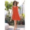 imageDisamer Womens Sundresses 2025 Vacation Beach Dresses Swimsuit Cover Ups Sleeveless Button Down Spring Sun Summer DressLiu Orange