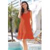 imageDisamer Womens Sundresses 2025 Vacation Beach Dresses Swimsuit Cover Ups Sleeveless Button Down Spring Sun Summer DressLiu Orange