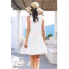 imageDisamer Womens Sundresses 2025 Vacation Beach Dresses Swimsuit Cover Ups Sleeveless Button Down Spring Sun Summer DressLiu White