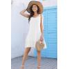 imageDisamer Womens Sundresses 2025 Vacation Beach Dresses Swimsuit Cover Ups Sleeveless Button Down Spring Sun Summer DressLiu White