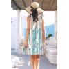 imageDisamer Womens Sundresses 2025 Vacation Beach Dresses Swimsuit Cover Ups Sleeveless Button Down Spring Sun Summer DressStriped Blue