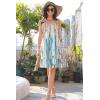 imageDisamer Womens Sundresses 2025 Vacation Beach Dresses Swimsuit Cover Ups Sleeveless Button Down Spring Sun Summer DressStriped Blue