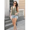 imageTank Tops for Women 2025 Summer Top Pleated Shirts Dressy Casual Loose Fit VNeck Button Down Sleeveless Tshirt BlouseDewdrop Yellow