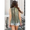 imageTank Tops for Women 2025 Summer Top Pleated Shirts Dressy Casual Loose Fit VNeck Button Down Sleeveless Tshirt BlouseDewdrop Yellow