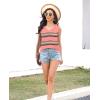 imageDisamer Summer Tank Tops for Women 2025 Trendy Spring Fashion Cute Printed Loose Fit Workout V Neck Sleeveless ShirtsColor Pink