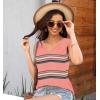 imageDisamer Summer Tank Tops for Women 2025 Trendy Spring Fashion Cute Printed Loose Fit Workout V Neck Sleeveless ShirtsColor Pink