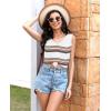 imageDisamer Summer Tank Tops for Women 2025 Trendy Spring Fashion Cute Printed Loose Fit Workout V Neck Sleeveless ShirtsColor White
