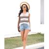 imageDisamer Summer Tank Tops for Women 2025 Trendy Spring Fashion Cute Printed Loose Fit Workout V Neck Sleeveless ShirtsColor White