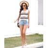 imageDisamer Summer Tank Tops for Women 2025 Trendy Spring Fashion Cute Printed Loose Fit Workout V Neck Sleeveless ShirtsColor White