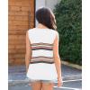 imageDisamer Summer Tank Tops for Women 2025 Trendy Spring Fashion Cute Printed Loose Fit Workout V Neck Sleeveless ShirtsColor White