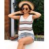 imageDisamer Summer Tank Tops for Women 2025 Trendy Spring Fashion Cute Printed Loose Fit Workout V Neck Sleeveless ShirtsColor White