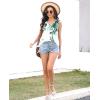 imageDisamer Summer Tank Tops for Women 2025 Trendy Spring Fashion Cute Printed Loose Fit Workout V Neck Sleeveless ShirtsFlower Leaf