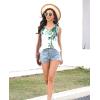 imageDisamer Summer Tank Tops for Women 2025 Trendy Spring Fashion Cute Printed Loose Fit Workout V Neck Sleeveless ShirtsFlower Leaf