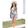 imageDisamer Summer Tank Tops for Women 2025 Trendy Spring Fashion Cute Printed Loose Fit Workout V Neck Sleeveless ShirtsPrint Black