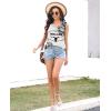 imageDisamer Summer Tank Tops for Women 2025 Trendy Spring Fashion Cute Printed Loose Fit Workout V Neck Sleeveless ShirtsPrint Black