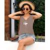 imageDisamer Summer Tank Tops for Women 2025 Trendy Spring Fashion Cute Printed Loose Fit Workout V Neck Sleeveless ShirtsPrint Brown