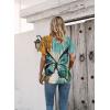 imageDisamer Summer Tops for Women 2025 Trendy Boho Floral Tank House Short Sleeve Shirts Loose Fit Casual Dressy Basic TeeFlower Butterfly