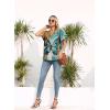 imageDisamer Summer Tops for Women 2025 Trendy Boho Floral Tank House Short Sleeve Shirts Loose Fit Casual Dressy Basic TeeFlower Butterfly