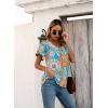 imageDisamer Summer Tops for Women 2025 Trendy Boho Floral Tank House Short Sleeve Shirts Loose Fit Casual Dressy Basic TeeFlower Mandala