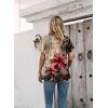 imageDisamer Summer Tops for Women 2025 Trendy Boho Floral Tank House Short Sleeve Shirts Loose Fit Casual Dressy Basic TeeFlower Morning Glory
