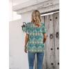 imageDisamer Summer Tops for Women 2025 Trendy Boho Floral Tank House Short Sleeve Shirts Loose Fit Casual Dressy Basic TeeFlower Retro