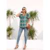 imageDisamer Summer Tops for Women 2025 Trendy Boho Floral Tank House Short Sleeve Shirts Loose Fit Casual Dressy Basic TeeFlower Retro
