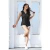 imageDisamer Womens Summer Tops 2025 Trendy Sleeveless TShirt Dressy Casual Cute Loose Fit Tank Lace V Neck Tunic BlouseLace Black