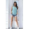 imageDisamer Womens Summer Tops 2025 Trendy Sleeveless TShirt Dressy Casual Cute Loose Fit Tank Lace V Neck Tunic BlouseLace Blue