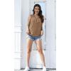 imageDisamer Womens Summer Tops 2025 Trendy Sleeveless TShirt Dressy Casual Cute Loose Fit Tank Lace V Neck Tunic BlouseLace Khaki
