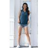 imageDisamer Womens Summer Tops 2025 Trendy Sleeveless TShirt Dressy Casual Cute Loose Fit Tank Lace V Neck Tunic BlouseLace Navy