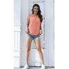 imageDisamer Womens Summer Tops 2025 Trendy Sleeveless TShirt Dressy Casual Cute Loose Fit Tank Lace V Neck Tunic BlouseLace Orange