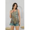 imageDisamer Womens Tank Tops 2025 Pleated Spring Outfis Crochet Square Collar Floral Button Down Summer Top Sleeveless ShirtsDewdrop Yellow
