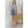 imageDisamer Womens Tank Tops 2025 Pleated Spring Outfis Crochet Square Collar Floral Button Down Summer Top Sleeveless ShirtsStriped Blue