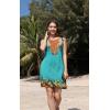 imageSummer Beach Dresses for Women 2025 Casual Sleeveless Floral Print Pleated Sundress Cover Ups Fashion Maxi DressFlower Vine Green