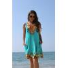 imageSummer Beach Dresses for Women 2025 Casual Sleeveless Floral Print Pleated Sundress Cover Ups Fashion Maxi DressFlower Vine Green