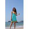 imageSummer Beach Dresses for Women 2025 Casual Sleeveless Floral Print Pleated Sundress Cover Ups Fashion Maxi DressFlower Vine Green