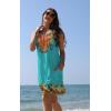 imageSummer Beach Dresses for Women 2025 Casual Sleeveless Floral Print Pleated Sundress Cover Ups Fashion Maxi DressFlower Vine Green