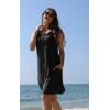 imageSummer Beach Dresses for Women 2025 Casual Sleeveless Floral Print Pleated Sundress Cover Ups Fashion Maxi DressPure Black