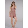imageDisamer Two Piece Sets for Women Summer Outfits Lounge Sets Shorts Pants Sleeveless Matching Sets Vacation Travel OutfitsLace Pink