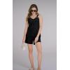 imageDisamer Two Piece Sets for Women Summer Outfits Lounge Sets Shorts Pants Sleeveless Matching Sets Vacation Travel OutfitsPure Black